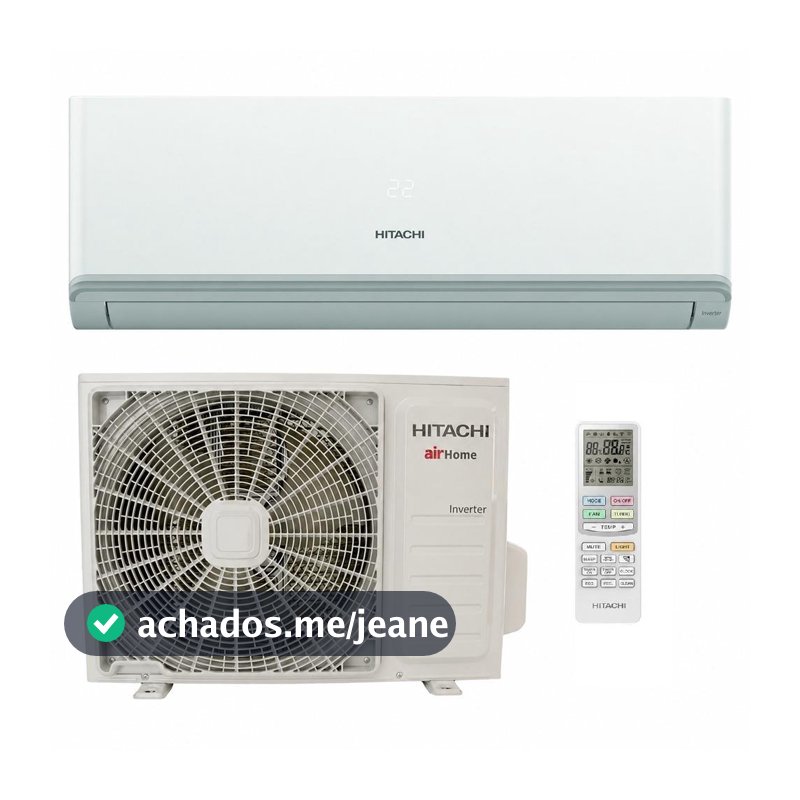 Ar Condicionado Split Hitachi Hi Wall AirHome 600 Inverter 12.000 BTU/h Frio Monofásico Branco SPK12D3IVF 220V