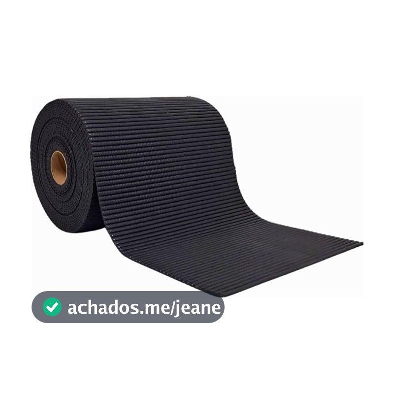 Passadeira Emborrachada Antiderrapante Preta 5m X 65cm Tapete Grande Cozinha