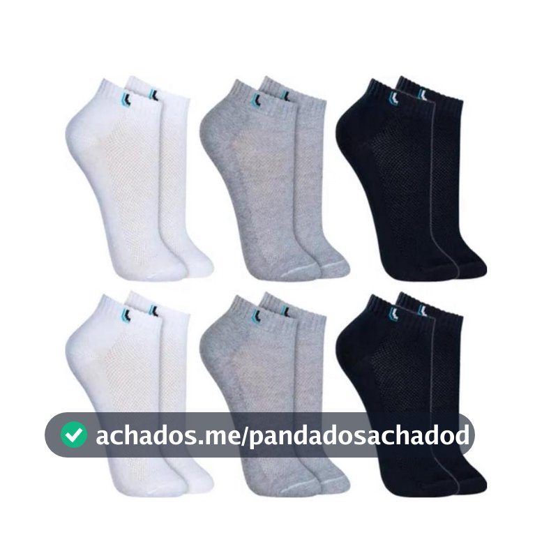 Kit   Meias Soquete premium Algodão Unissex para o dia a dia
