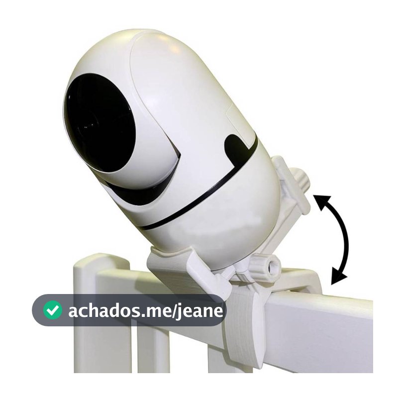 Suporte Inclinável p/ Camera Baba Eletronica Universal para Berço, Cama ou Moveis - Reto / Inclinado