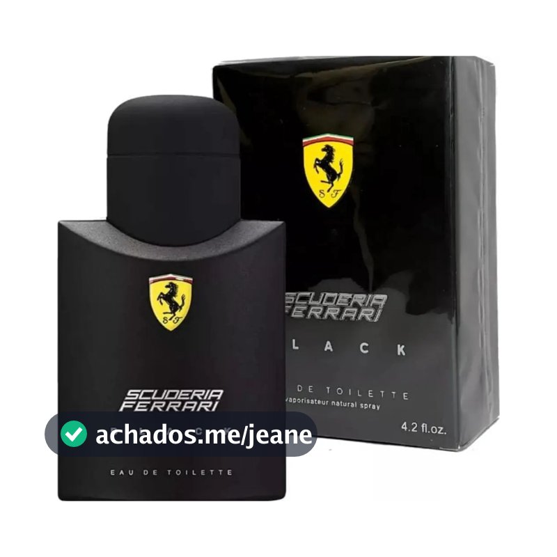 Kit De 01 Até 02 Perfumes Masculinos Ferrari Black 100ml Importado Luxo Linha Premium By Men