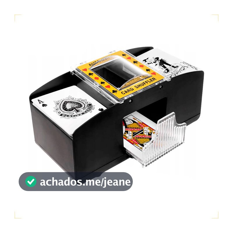 Embaralhador Automático De Cartas Baralho Poker Profissional Jogo De Mesa