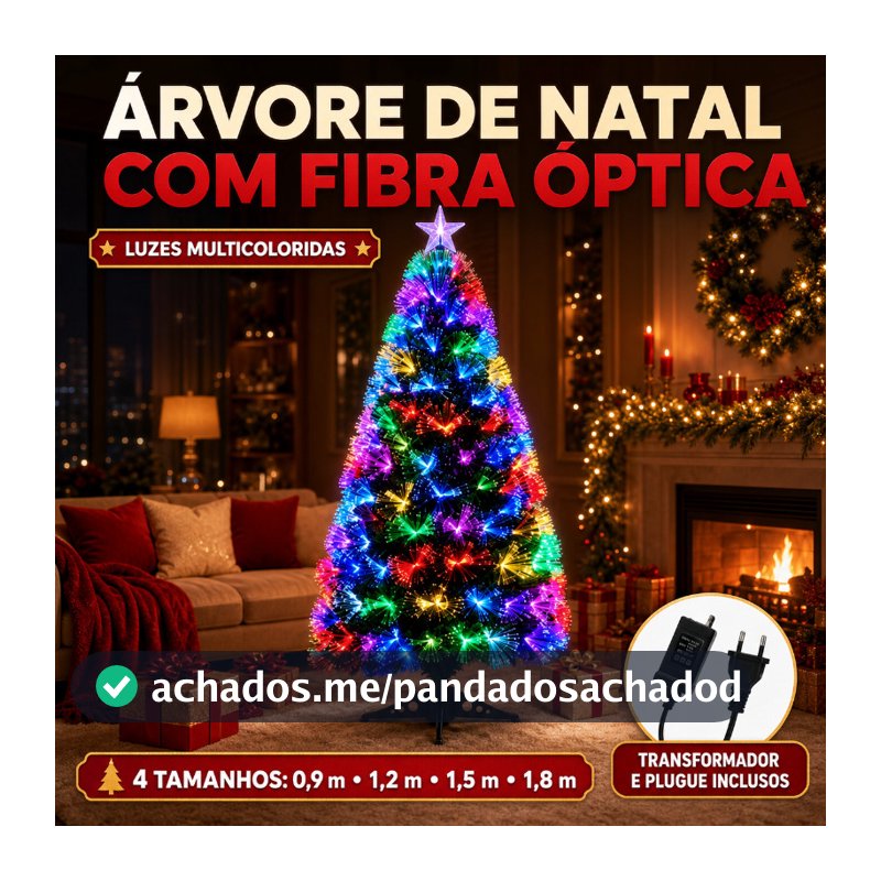 Árvore de natal LED fibra ótica Bivolt 90cm/120cm/150cm/180CM Enfeites de natal decoração de natal