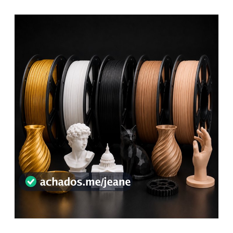 Filamento PLA 1KG 1.75mm Para Impressora 3D Fácil Impressão Baixo Empenamento Masterprint