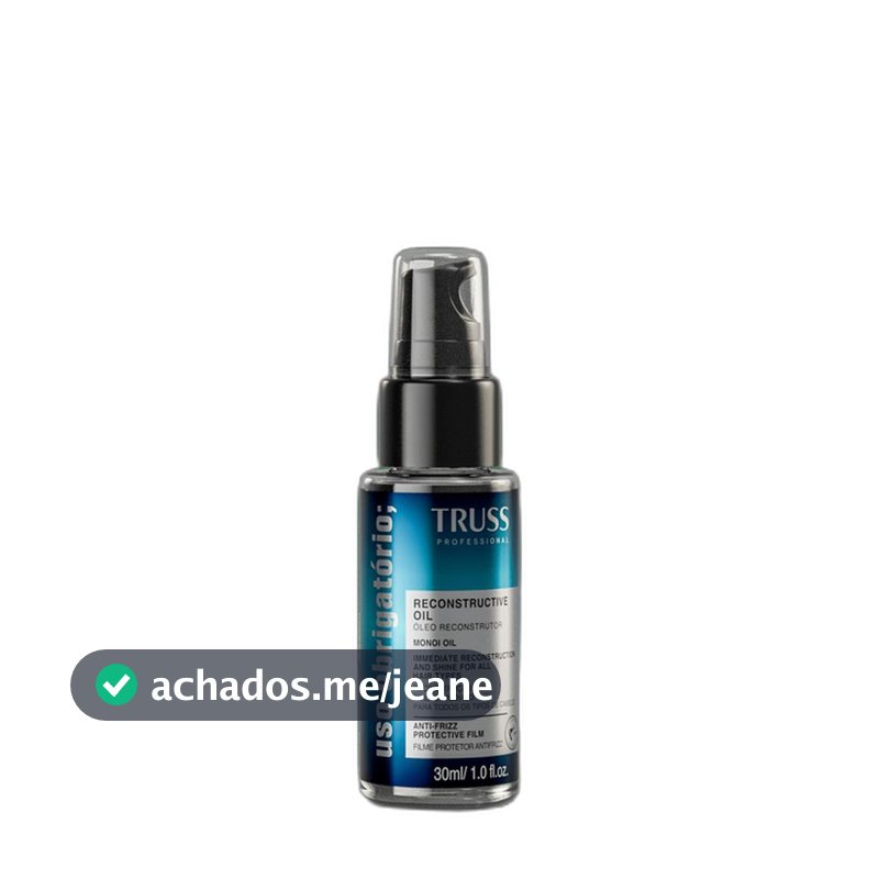 TRUSS Uso Obrigatório - Óleo Capilar Reconstrutor 30ml