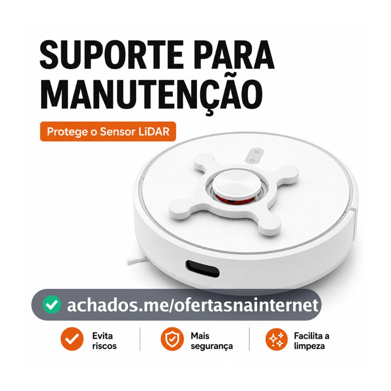 Suporte Manutenção Robô Aspirador Xiaomi Roborock Protege Sensor LiDAR