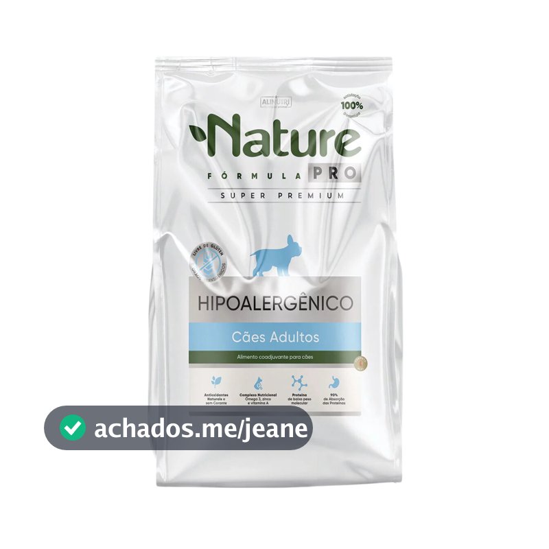 Ração Super Premium Nature Pró Hipoalergenico para Cães Alérgicos 2kg