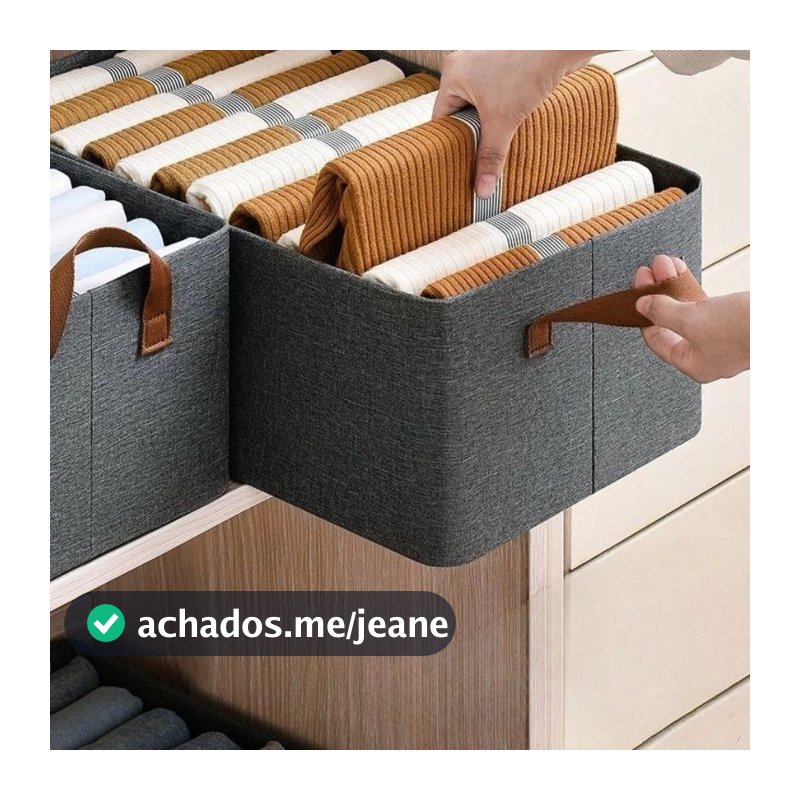 Kit 5 Organizadores com Divisórias｜Armazenamento de Calcinhas, Sutiãs e Calças – Prático e Dobrável