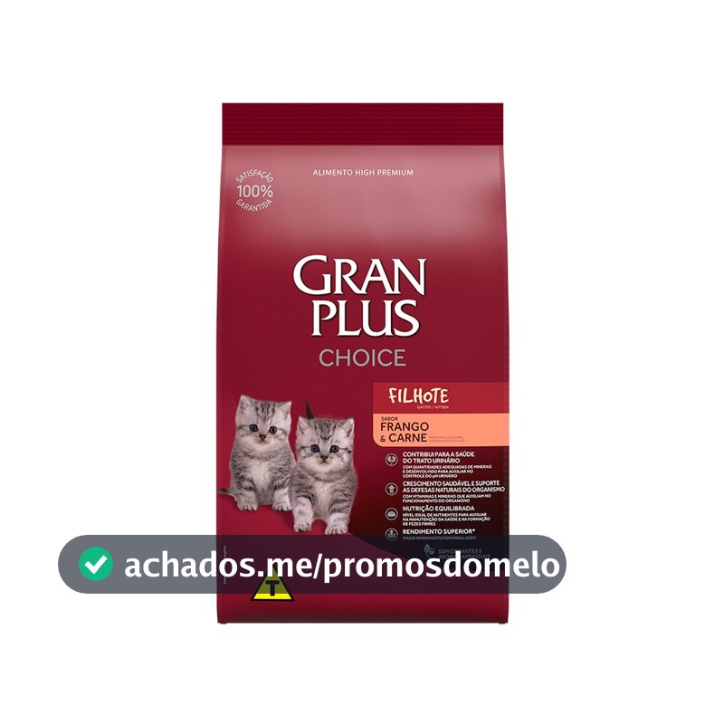 GranPlus Choice Gatos Filhotes 10,1kg Ração Seca