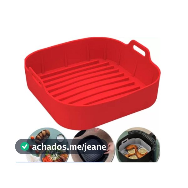 1/2/3 Forma De Silicone Air fryer Antiaderente Cesto Silicone Fritadeira Elétrica Quadrado