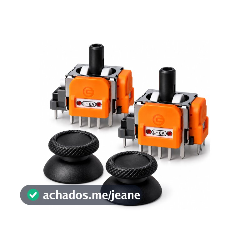 Kit Botões Analógicos Magnéticos Hall Effect PS5 + 2 Capas Botão Controle DualSense Reparo Anti Drift Alta Precisão