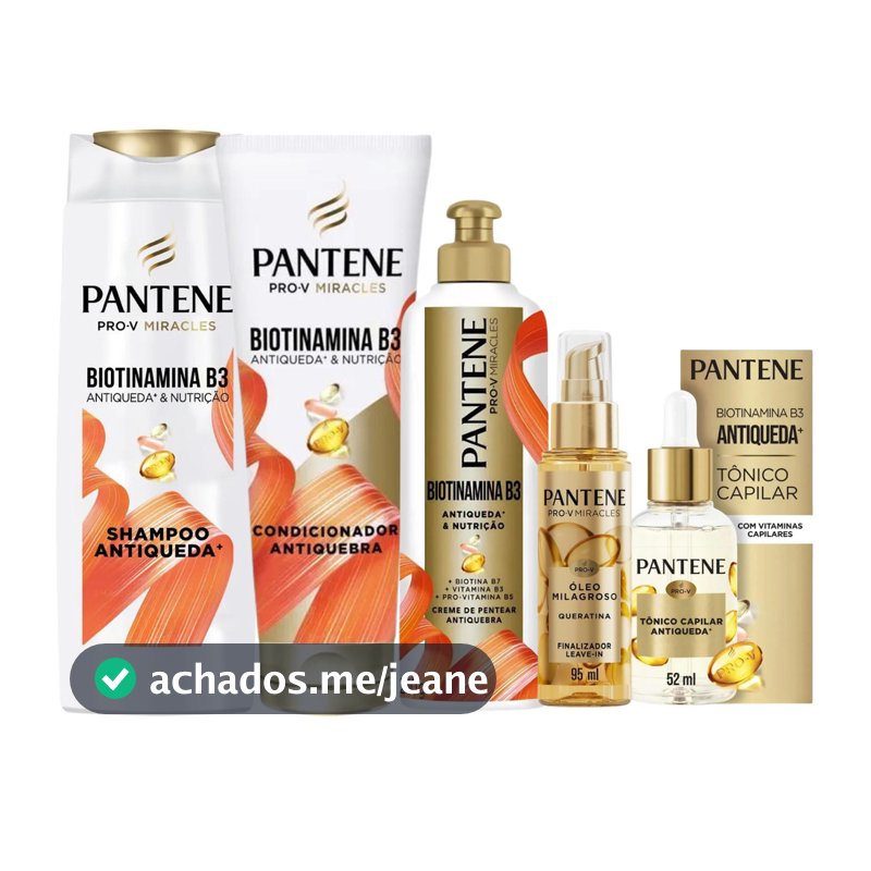 Kit Pantene Pro-V Miracles Biotinamina B3 + B7 Antiqueda