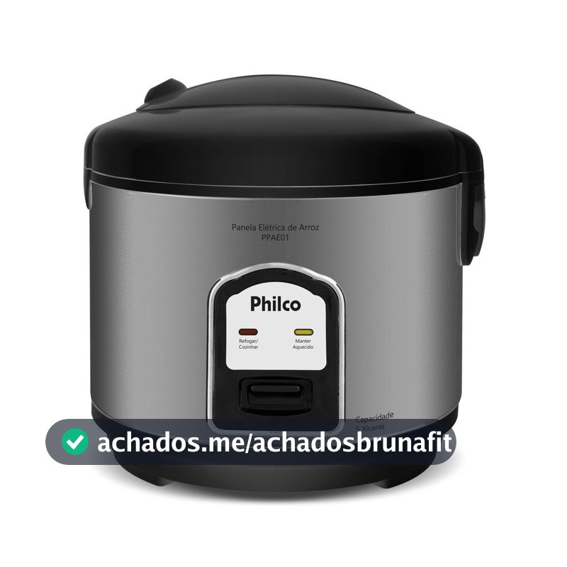 Panela de Arroz Elétrica Philco 5 Xícaras 1,6L PPAE01