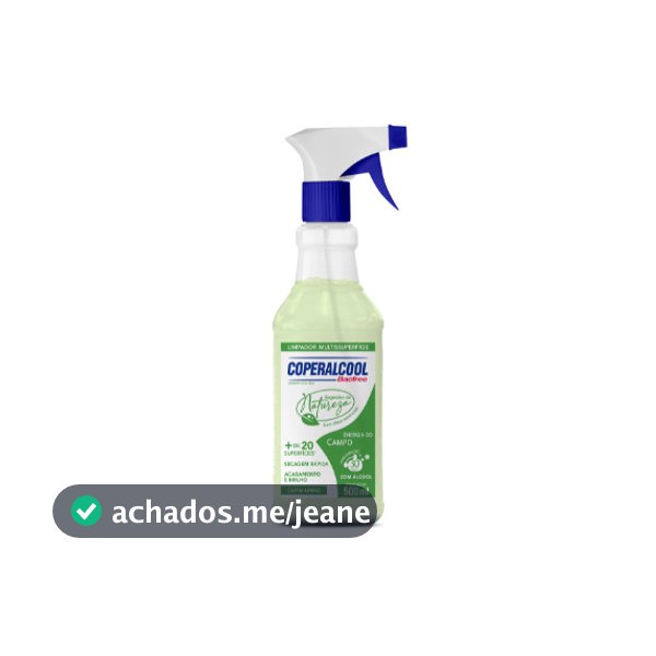 Coperalcool Bacfree Segredos da Natureza - 500ml - Energia do Campo