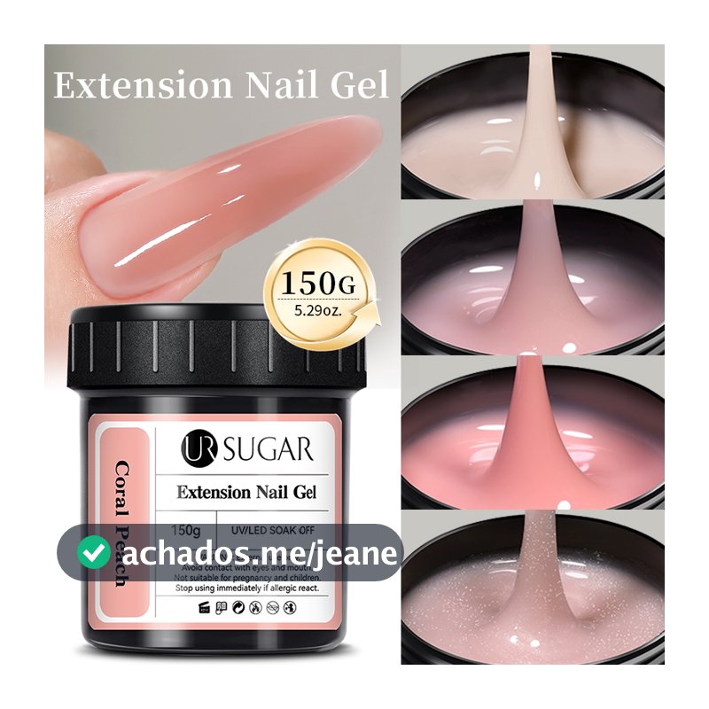 UR SUGAR 150g Gel De Extensão Geléia Branco Nu Rosa Extensão Do Prego Gel Acrílico Construção Rápida Arte UV LED Verniz
