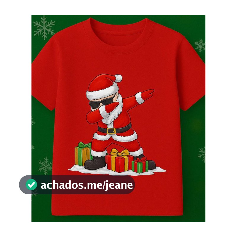 Camiseta infantil Natal, Camisa Natal, Camiseta papai Noel, Camisa Papai Noel, Camisa Natalina