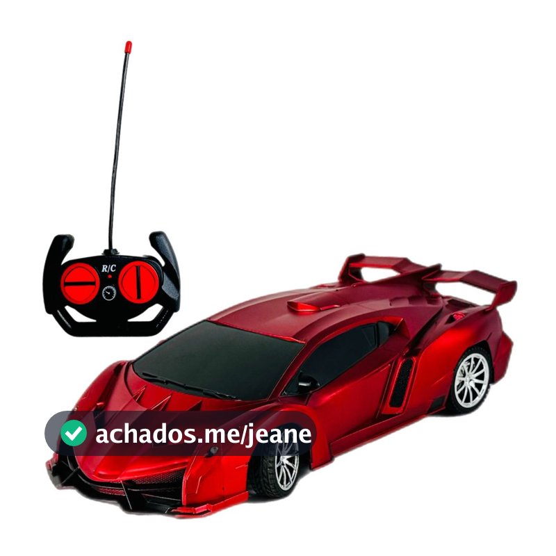 Carrinho Controle Remoto Ferrari Farol De Led Recarregável