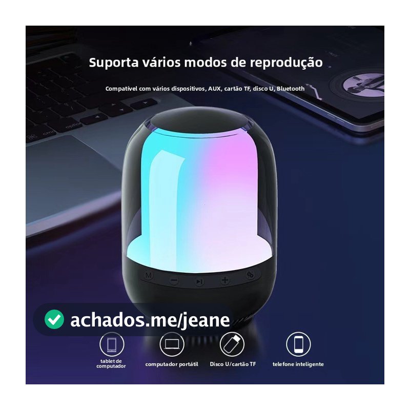 Caixa de som Bluetooth de alta qualidade, subwoofer de mesa M9, caixa de som Bluetooth portátil para uso externo, colori