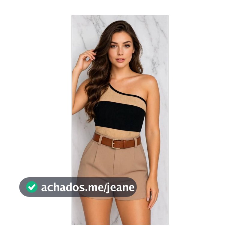Conjunto ELLA com Short Alfaiataria + Body Mula Manca Acompanha Cinto