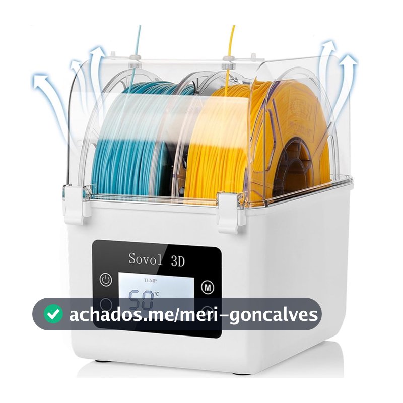 Secador De Filamento Sovol SH01 Bivolt Com Display Touch Impressora 3D Envio Local