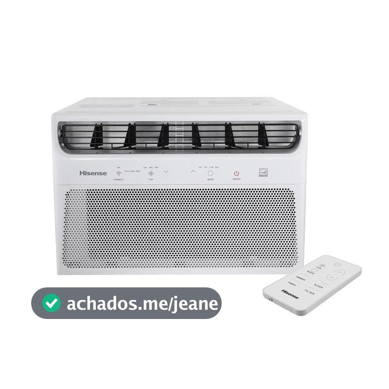 Ar Condicionado de Janela Hisense 8.500 BTUs Frio AW-08CW2RVG com Wifi