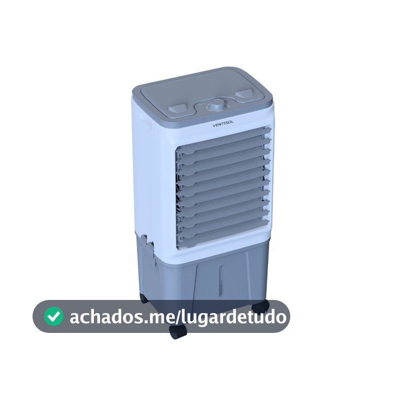 Climatizador Ar Ventisol Portátil Turbo Evaporativo 16 Litros 5 em 1 Umidificador CLIN16 PRO 130W