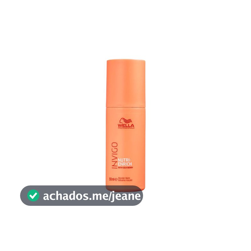 Wella professionals invigo enrich wond spray hidratante 150ml
