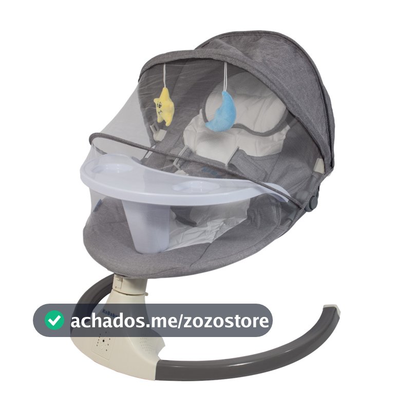 Cadeira De Balanço Automática Com Mosquiteiro, Bluetooth e Controle Remoto Sonatta Kababy Até 18kg