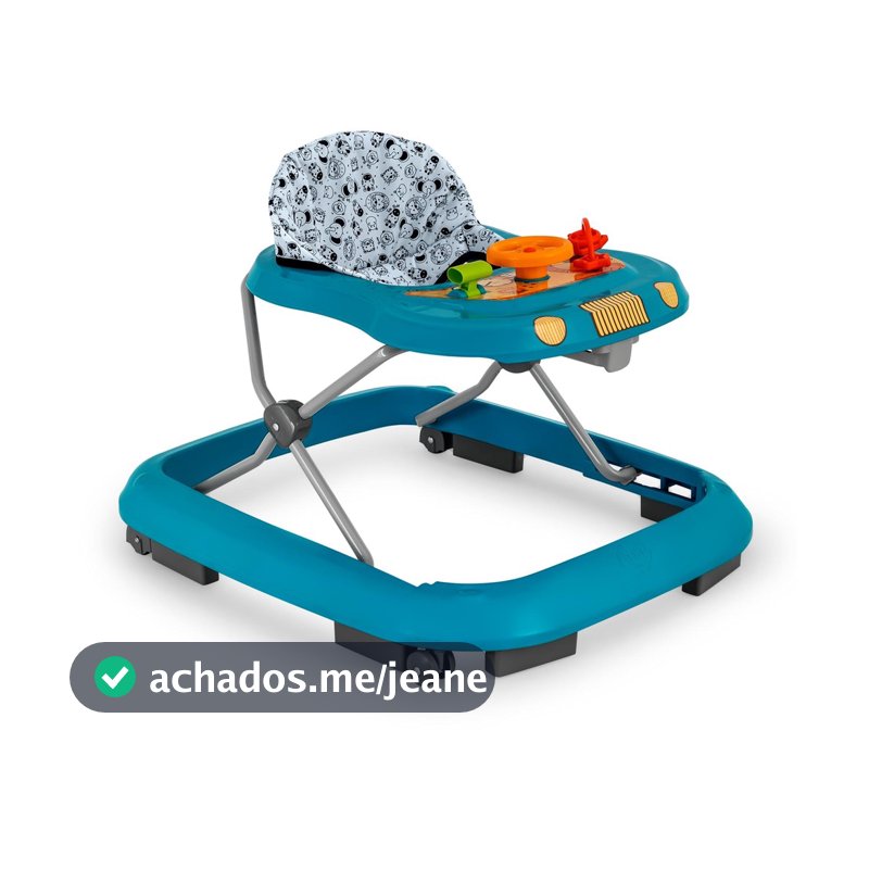 Centro Atividades e Andador Bebê Safari II Azul Tutti Baby