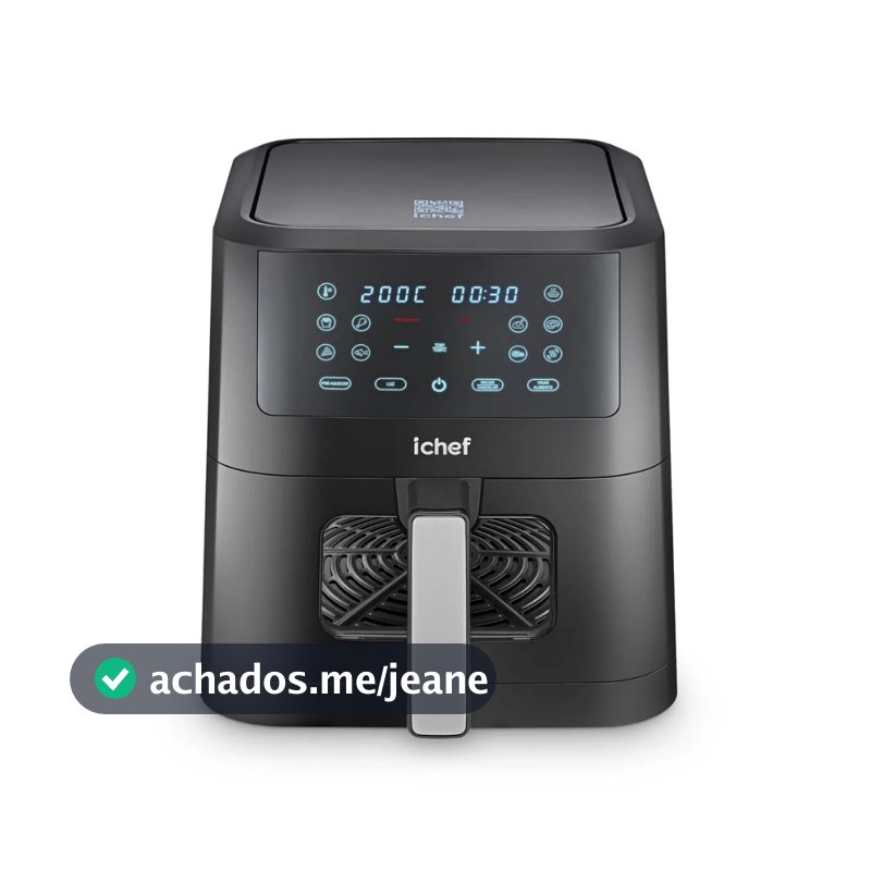 Fritadeira Elétrica Airfryer Ichef Polishop Smart Vision 6L