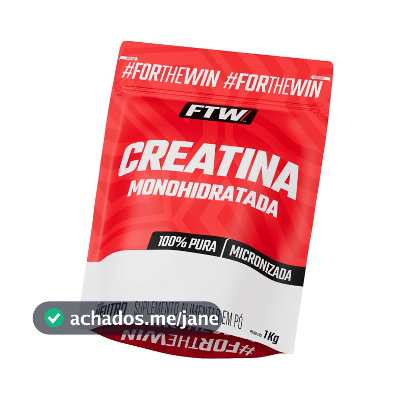 Creatina Monohidratada Pura 1kg, 500g, 700g e 300g Refil - FTW