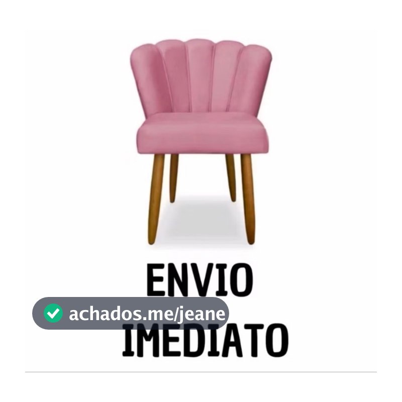 Poltrona petala salao de beleza penteadeira manicure veludo rosa