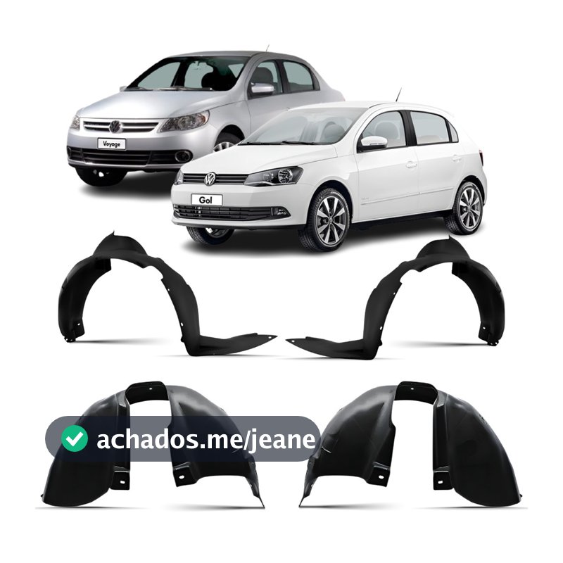 Kit Parabarro Dianteiro + Traseiro Gol G5 A G7 2009 2010 2011 2012 2013 2014 2015 2016 2017 2018 a 2023 1ª Linha Novo