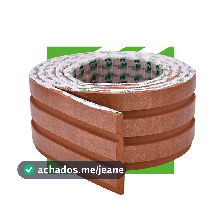 Painel Ripado Autocolante de EVA Meu Rodapé Linha Urban Bronze 10cm | Envio FULL
