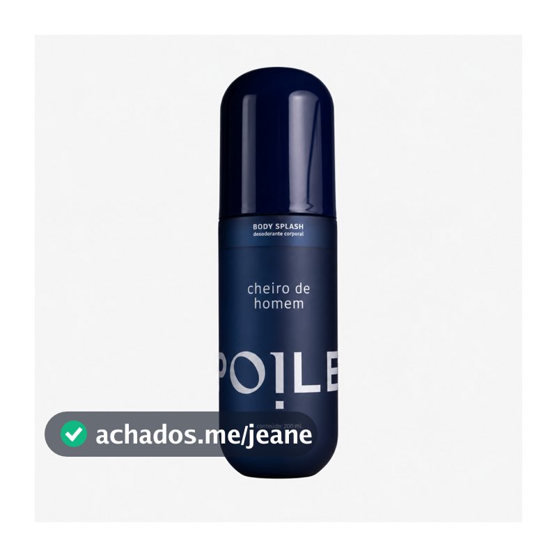 Body Splash Masculino Spoiler Cheiro de Homem 200ml Fragrância Corporal Marcante para Dia a Dia