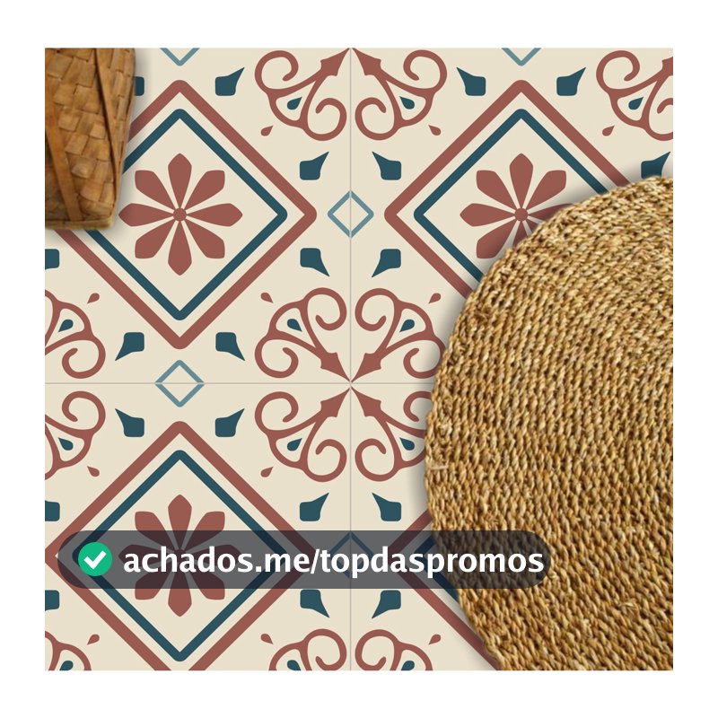 Adesivo piso ladrilho arabesco lavável antiderrapante chão Lavável impermeável