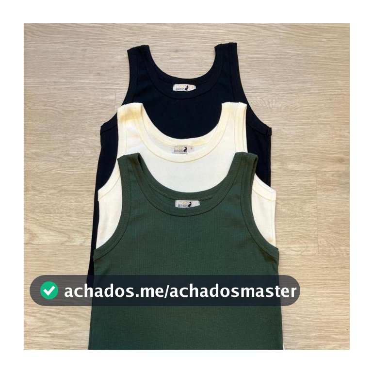 Kit 3 Blusa Regata Feminina Verão Zarah Canelado Ribana Algodão Cores Sortidas