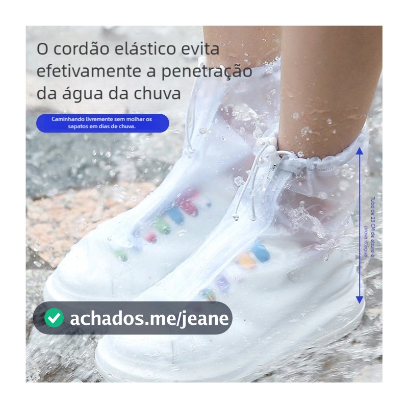Capa de Sapato Silicone Impermeável - Antiderrapante Unissex | Uso Interior e Exterior