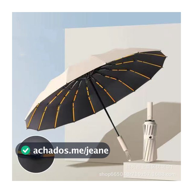 Novo Guarda-chuva Automático Sombrinha Grande Proteção Solar UV Reforçado Dobrável Envio Imediato