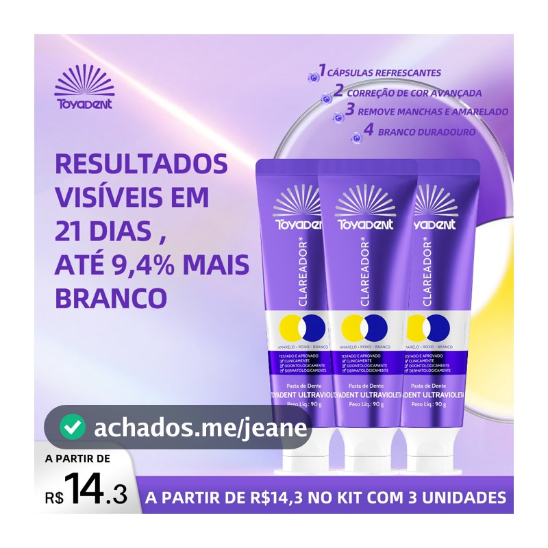 ToyaDent Pasta de Dente Dentes Sensíveis Proteção Gengiva 90g