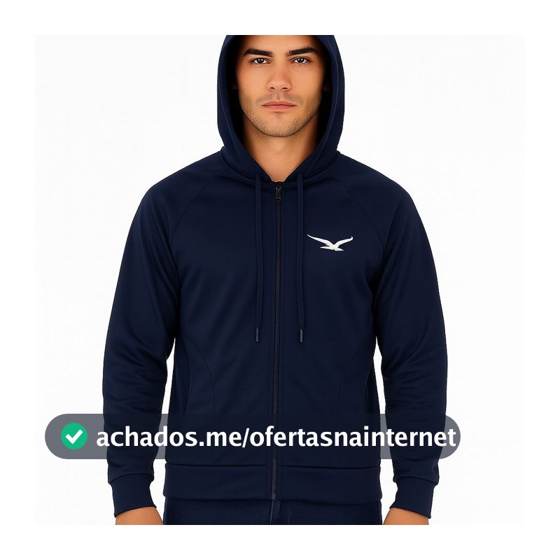 Jaqueta Jogger Chimpa Com Bolsos Touca E Ziper Origin's