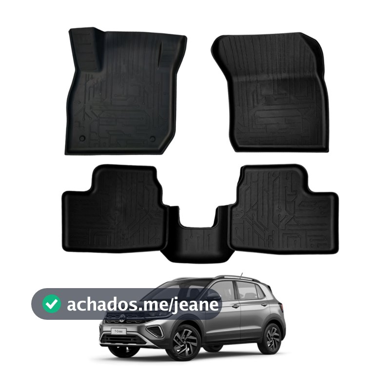 Tapete Bandeja T cross 5 Peças Tpe Flexível 2019/2026