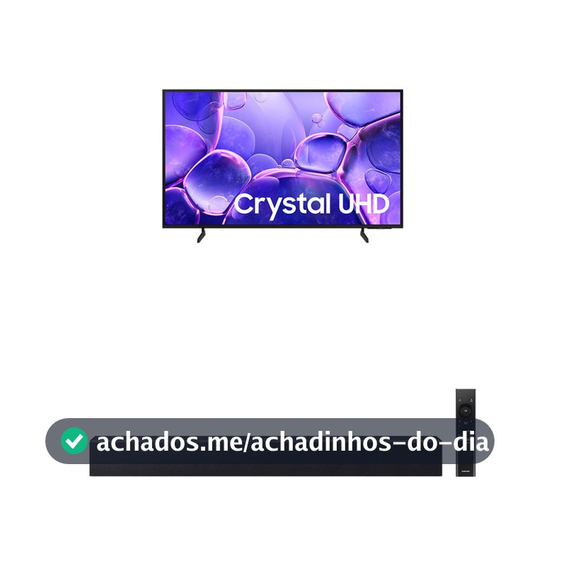 Samsung Smart TV 55" Crystal UHD 4K U8600F + Soundbar HW-B400F