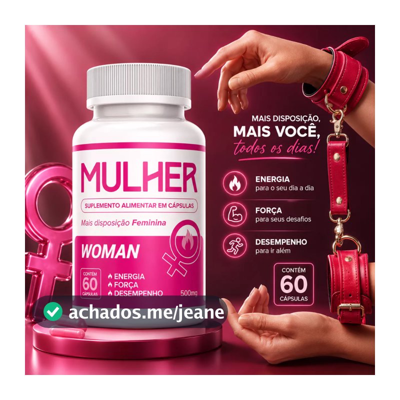Vitamina Feminina Energia e Disposição  - 60 Caps - Premium - Envio Imediato