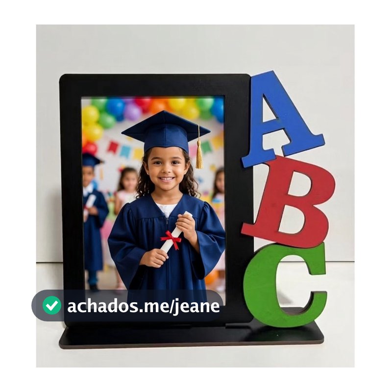 Recordação Escolar Infantil Porta Retrato Formatura ABC