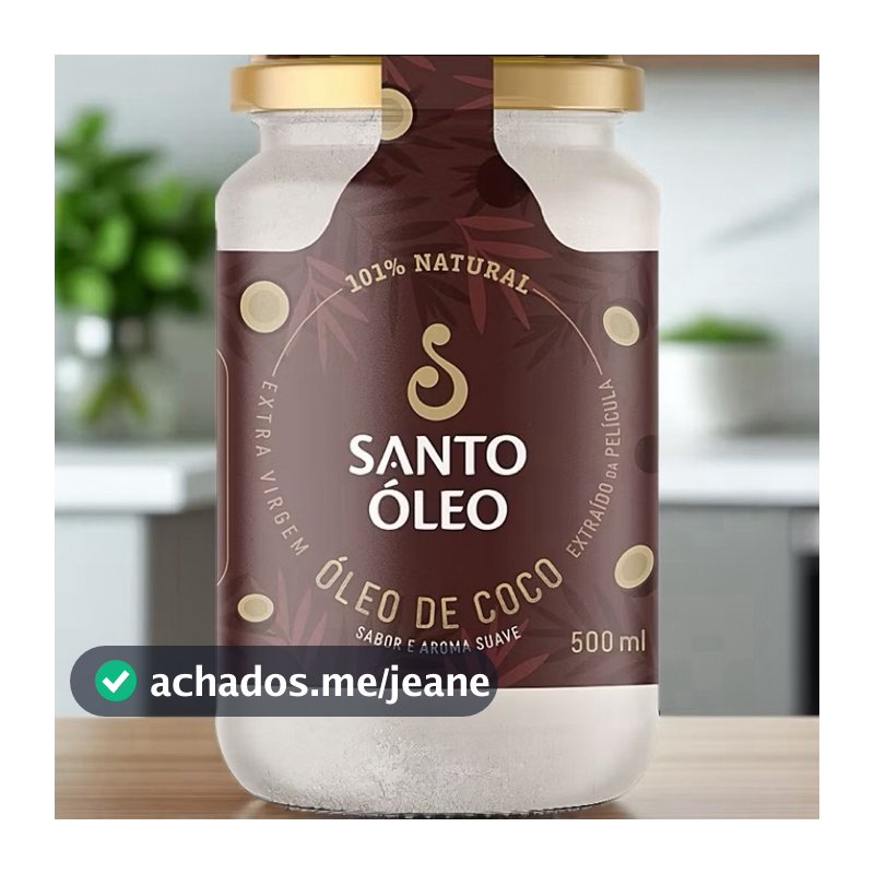 Óleo de Coco Extra Virgem Santo Óleo – 500ml