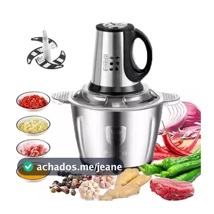 5L/3L/2L Picador Com/Sem Alça Processador de Alimentos Elétrico Moedor De Carne Legumes 110V/220V Prático
