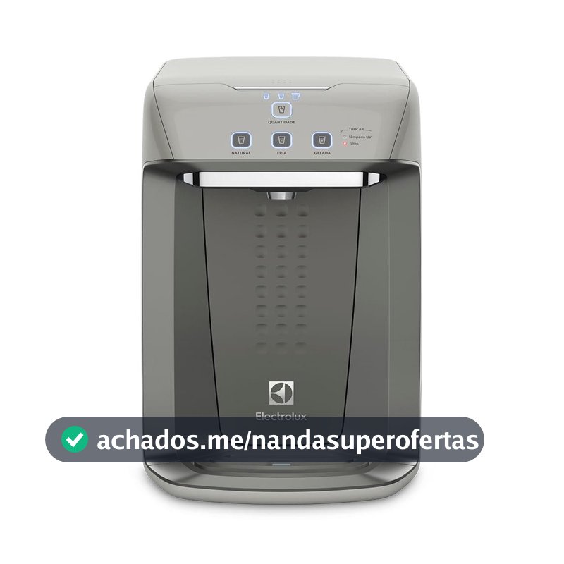 Purificador Electrolux Eletrônico c/ Painel Digital e Filtro Luz UV Bivolt Cinza (PA31G)