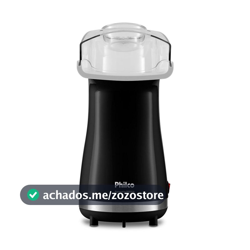 Pipoqueira Elétrica Sem Óleo Philco Preta 1200W PPIE01A