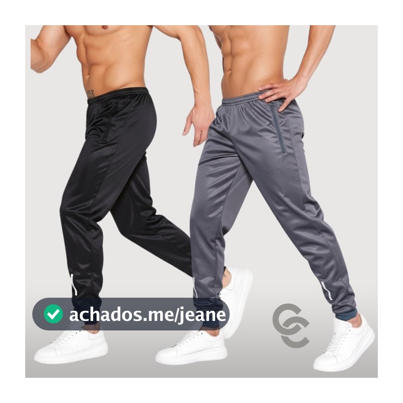 Kit 3 ou 2 Calça Jogger Adulto Chimpa Masculina Flanelado